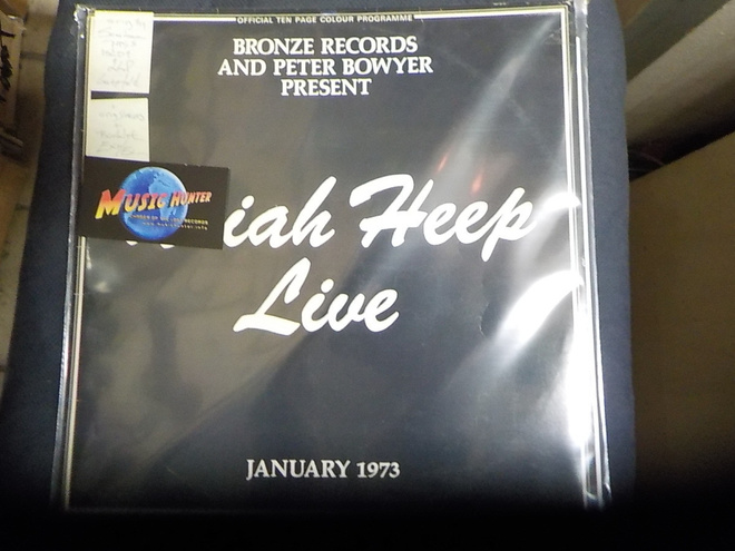 URIAH HEEP - LIVE 1ST SCANDINAVIA PRESS 2LP EX+/EX-