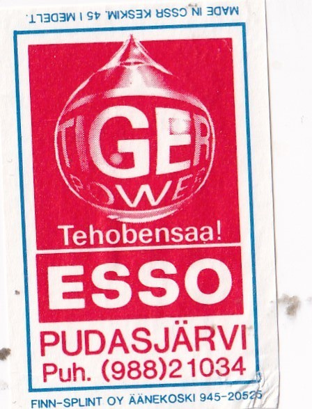 Pudasjärvi, Tehobensaa !  ESSO  , 2/12