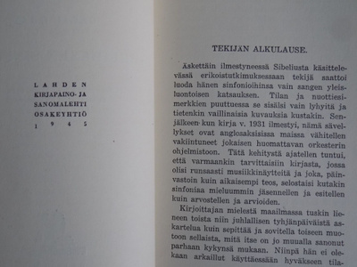 Sibeliuksen sinfoniat 1945
