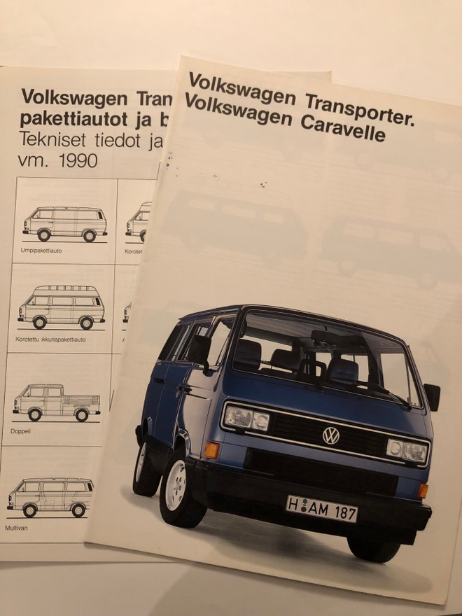 Myyntiesite - Volkswagen Transporter/Caravelle - 8/1989