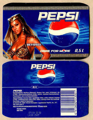 PEPSI etiketti , 0.5 l