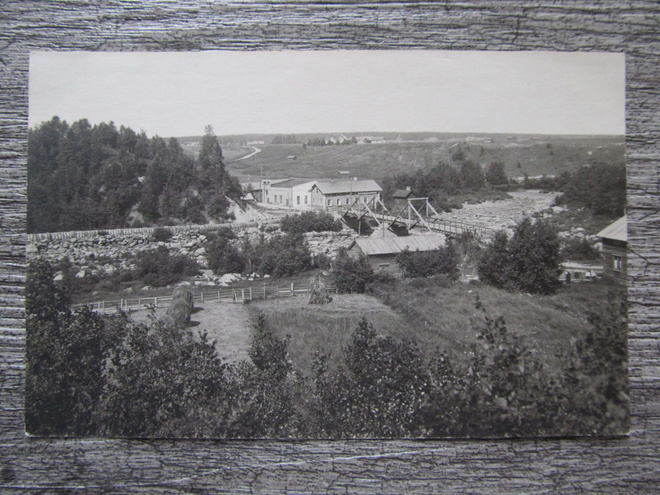 KURIKKA.....Jyllinkoski. Putki ja silta, vanha kortti/kuva.