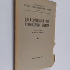 Folkloristiska och etnografiska studier 3 - pikkukuva 1