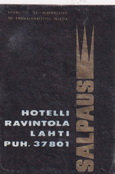 Lahti,  Hotelli Ravintola Salpaus  2/9
