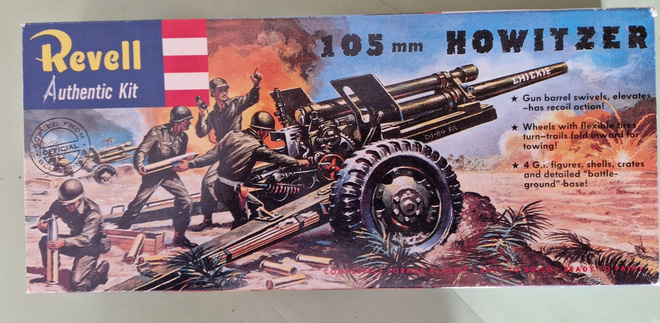Revell 1/40 US M101 105mm Howitzer with 4 Figures (H-539:79)