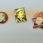 Lenin kullatut rintaneulat 3 kpl - pikkukuva 2