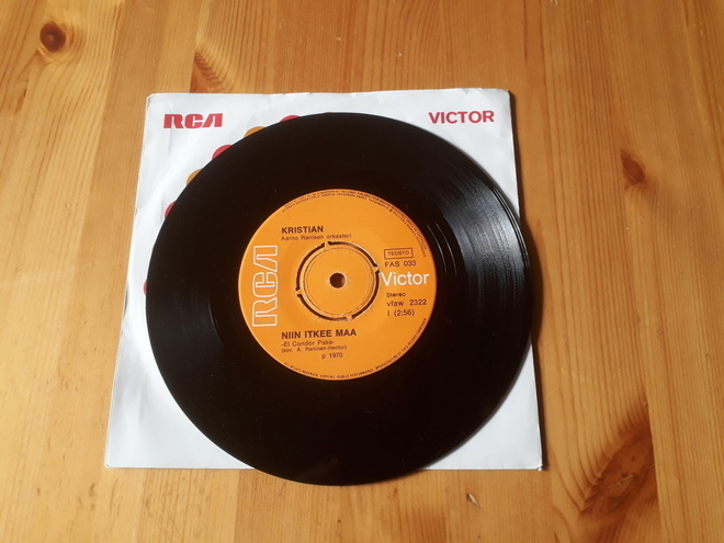 Kristian : Niin Itkee Maa 7" 1970 Iskelmä, Soul