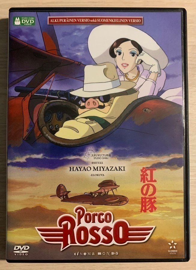 Porco Rosso (1992) Hayao Miyazaki (UUSI)