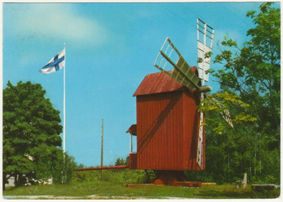 Pyhäranta Lomakoti Länsiranta tuulimylly 1968