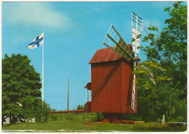 Pyhäranta Lomakoti Länsiranta tuulimylly 1968