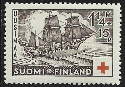1937 Punainen Risti Thornborg 1  1/4 mk + 15 p **  LaPe 199