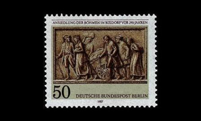 Berlin 784 ** Böhmin siirtokunta Rixdorfissa 250v (1987)