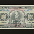 Ecuador 100 Sucres 2.4.1990, P123(3), UNC - pikkukuva 1