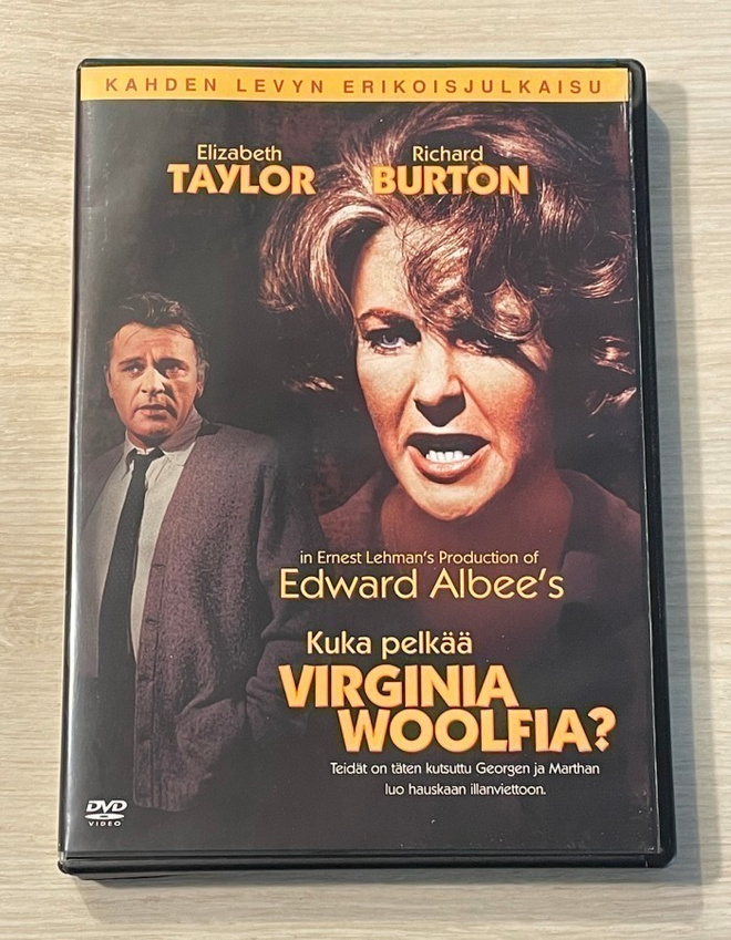 Kuka pelkää Virginia Woolfia? (2DVD) Elizabeth Taylor (UUSI)