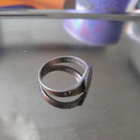 vanha hopeasormus 813H koko 18mm - pikkukuva 2