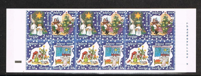 Ruotsi 1991 - Joulu vihko (3x4eril)  ++