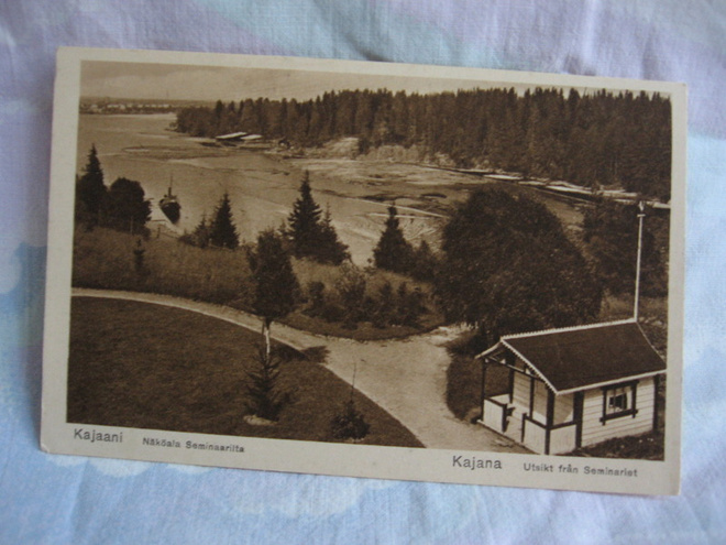 Kajaani - Näköala Seminaarilta. Kulkematon postikortti.