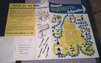 SUURI MAJESTEETTI KILPAILU S.W. PAASIVAARA ESITE 1960