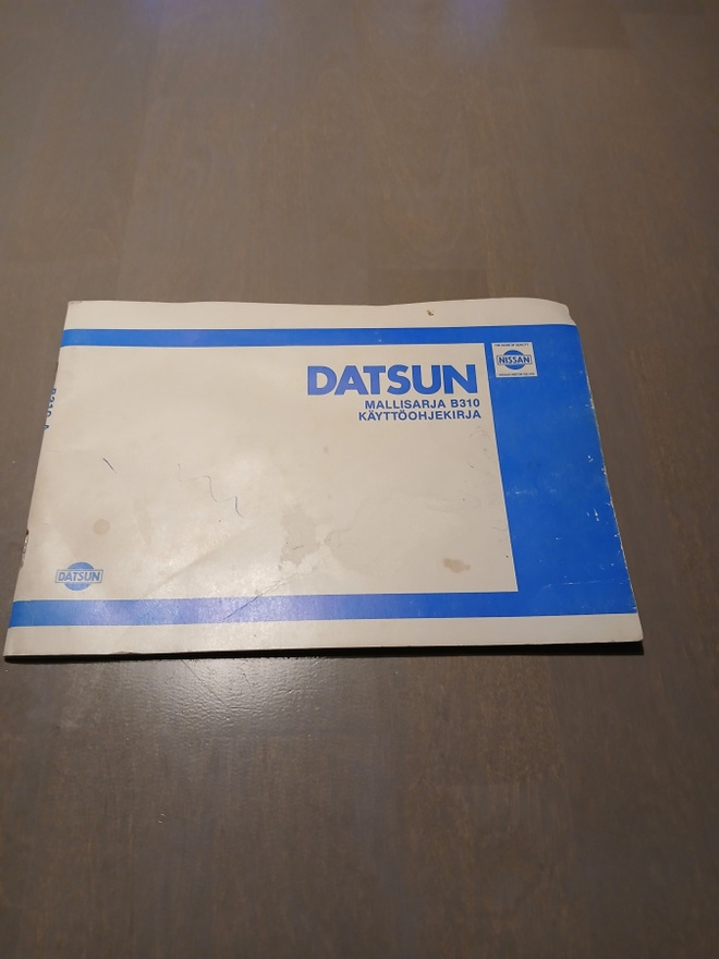 Datsun mallisarja B310 käyttöohjekirja