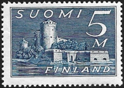 1930 M30 Olavinlinna 5 mk teräksensin ** LaPe 155 a LSP Lm2