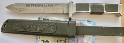 VANHA Veitsi Metsästysveitsi Magnum Saksalainen KOMEA