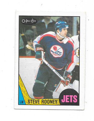 1987-88 OPC #223 Steve Rooney , Winnipeg Jets RC