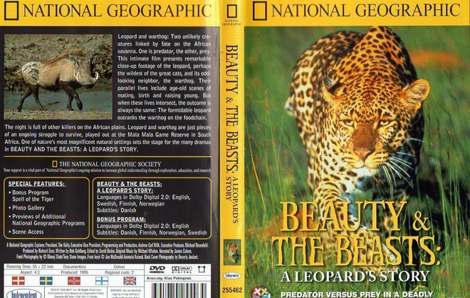 NATIONAL GEOGRAPHIC BEAUTY & THE BEASTS A LEOPARD	(41 852)	k