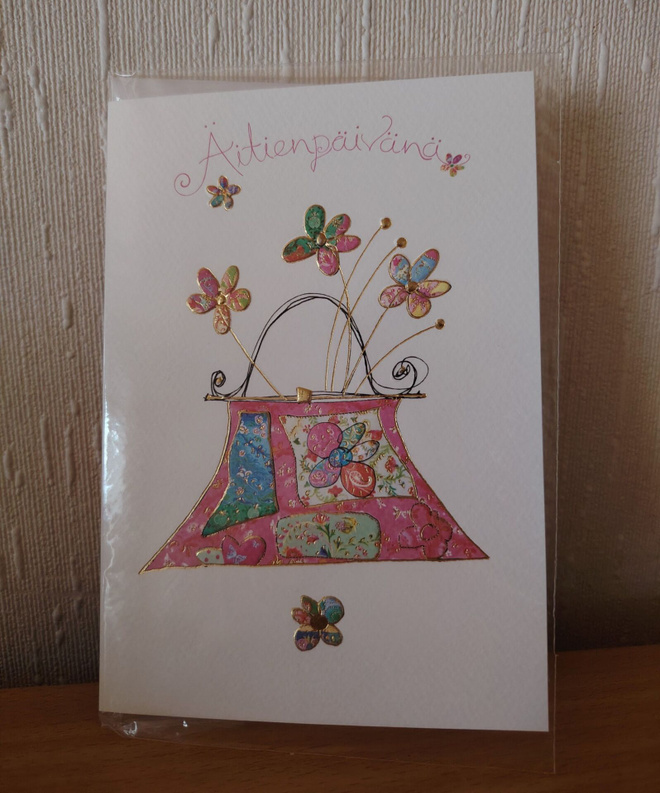 Äitienpäivä kortti taittokortti
