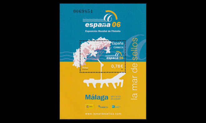 Espanja 4134BL150 ** Postimerkkinäyttely ESPAÑA (2006)