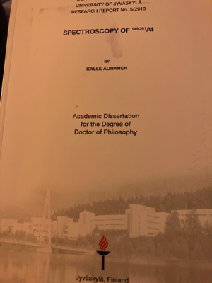KALLE AURANEN: SPECTROSCOPY OF At