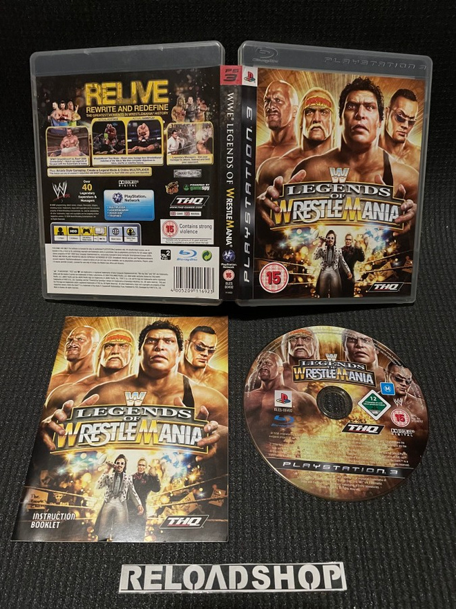 WWE Legends Of Wrestle Mania PS3 - CiB