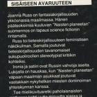 Joanna Russ : Naisten planeetta - pikkukuva 2