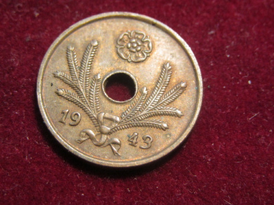 10 penniä 1943 Cu