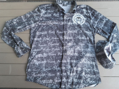 Trueno Pitkähihainen Printti Kauluspaita XL Slim Fit