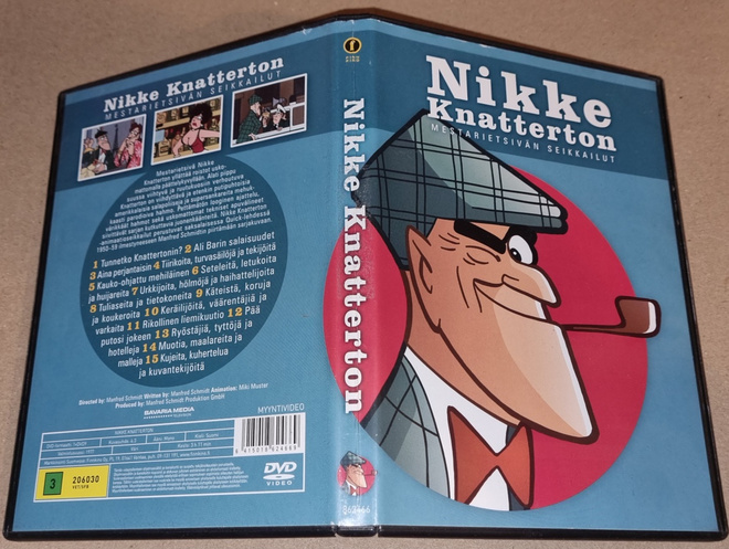 DVD Nikke Knatterton . Naarmuinen levy