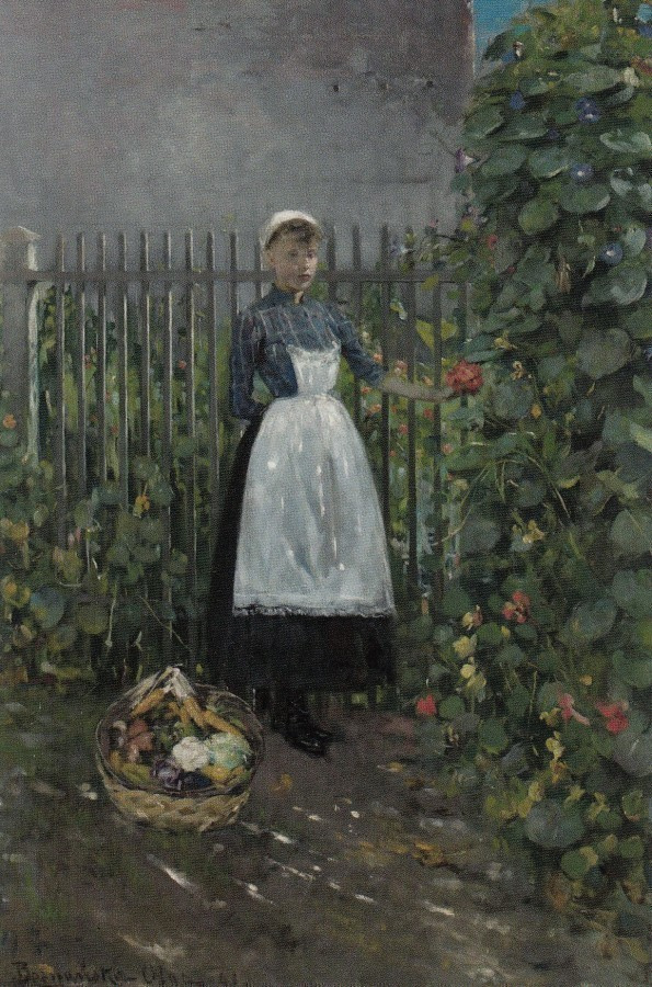 Olga Boznanska: Tyttö ja vihanneskori