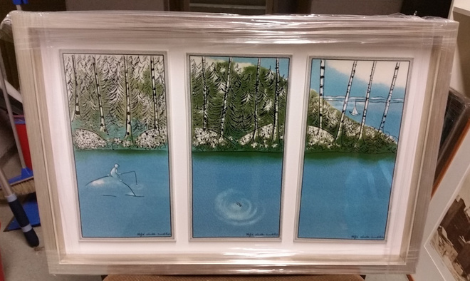 Heljä Liukko-Sundström "Ihminen ja luonto" triptyykki
