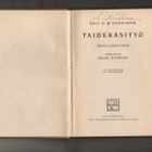 Ehrström, Eric O. W.: Taidekäsityö, Otava 1924, sid, K3,harv - pikkukuva 2