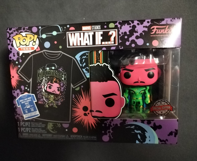 What if...? Funko pop 989 special Edition ja t-paita Xl