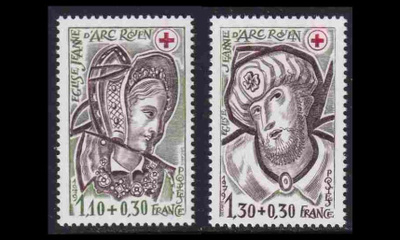 Ranska 2183-4A ** Punainen Risti (13) (1979)