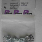 PISMARK: 5 SILMUKKAA + 5 KOUKKUA, TERÄS/SINKITTY - pikkukuva 1