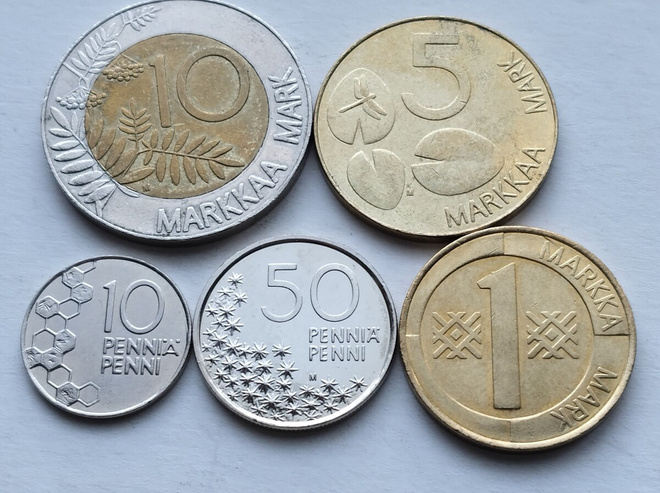 10 p - 10 mk,  v. 1996, circ+unc