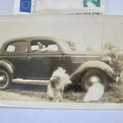VANHA Valokuva KIVA Auto Koira 1930-l - pikkukuva 1