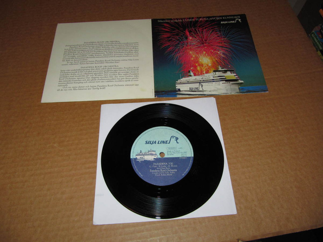 Pasadena Roof Orchestra 7" SILJA LINE  MAINOS SINGLE v.1985