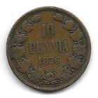 Suomen suuriruhtinaskunta, 10 penniä 1876 - pikkukuva 1