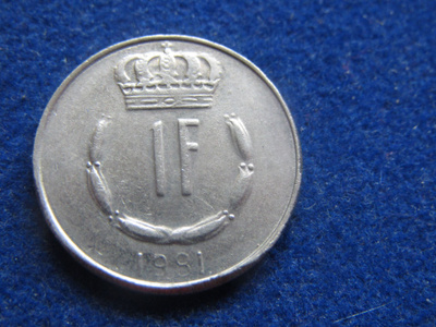 1 franc 1981. Luxemburg