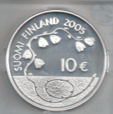 2005 10 € 60 rauhan vuotta 0,925 hopeaa
