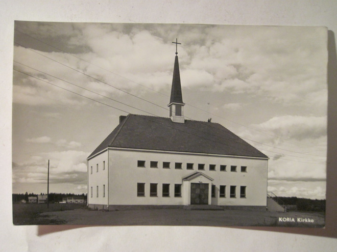 VANHA Postikortti Koria 1950-l Alkup.Mallikappale