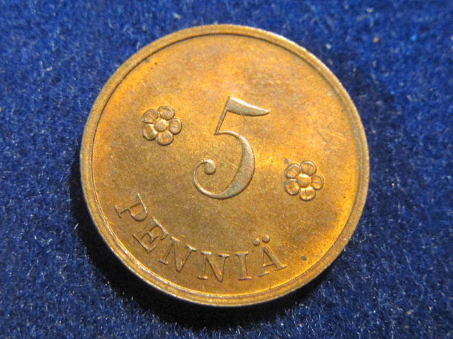 5 penniä 1938