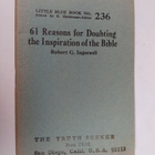 Robert G. Ingersoll : 61 reasons for doubting the inspira... - pikkukuva 1
